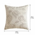 thumbnail image 3 of ZZAIXHL 2pack Autumn Decorative Throw Covers 18x18 inch Fall Beige Embroidered Pumpkin Case Thanksgiving Pillows for Sofa Couch, 3 of 5