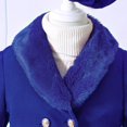 thumbnail image 5 of Toddler Baby Girls Collar Wool Coat Long Sleeve Button Down Warm Cozy Windproof Elegant Classic Outerwear 2-3 Years, 5 of 7