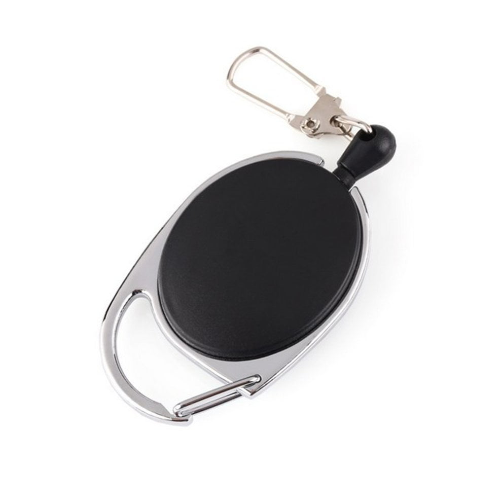 Antilost Retractable Key Rope Keychain Chain Ring Wire Belt Elastic Keyring Clip