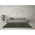 thumbnail image 3 of Ahgly Company Indoor Square Persian Turquoise Blue Traditional Area Rugs, 5' Square, 3 of 4