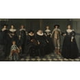 thumbnail image 2 of Dirck Dircksz. van Santvoort 24x15 Gold Ornate Framed and Double Matted Museum Art Print Titled - Portrait of the Family of Dirck Bas Jacobsz, Burgomaster of Amsterdam (1634 - 1635), 2 of 4