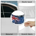 thumbnail image 6 of Uorisanigo Car Hood Cover Washable Retro Australian Flag Car Hood Protective Covers Elastic Fabrics Can be Washed Stretch Polyester Fabric Cover Personalized Suitable for Cars, 6 of 7