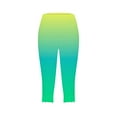 thumbnail image 4 of RQYYD Capris for Women Casual Silm Fit Cropped Pants Comfy Elastic Waist Yoga Jogger Leggings Gradient Printed Capri Pants Trousers, 4 of 5