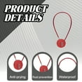 thumbnail image 3 of MELIVO Bike Lock,15.75" Bike Locks,Cable Bicycle Lock Bike Lock For Kids,Red, 3 of 7
