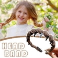 thumbnail image 1 of Diadema dentada para uso diario con diadema, diadema alta para sujetar el cabello con masa y trenzas., 1 of 6