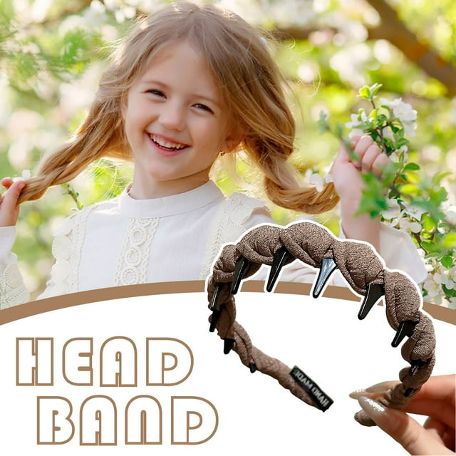 Diadema dentada para uso diario con diadema, diadema alta para sujetar el cabello con masa y trenzas.