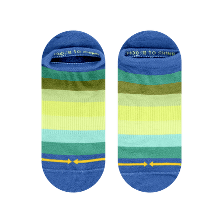 

Spring Stripes Organic Cotton No Show Sock