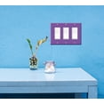 thumbnail image 5 of WIRESTER 3-Gang Decorator Light Switch Plate/Wall Plate Cover, Solid Orchid Purple, 5 of 6