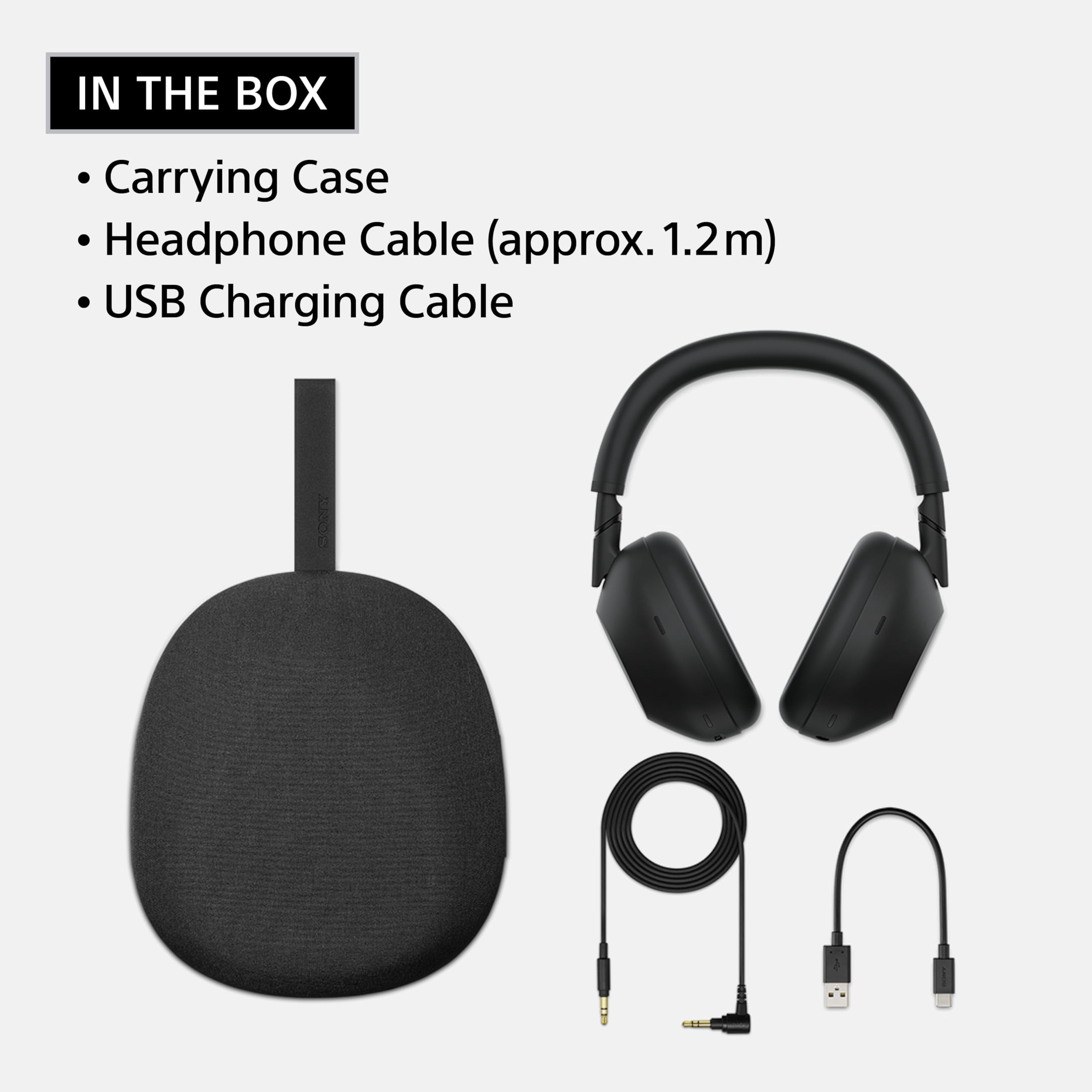 Restored Sony WH-1000XM6 The Best Wireless Noise Canceling Headphones - Black (Refurbished)