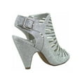 thumbnail image 2 of Shaky-S Women's Fashion Open Toe Ankle Strap Buckle Chunky Heels Strappy Sandals Shoes, 2 of 2
