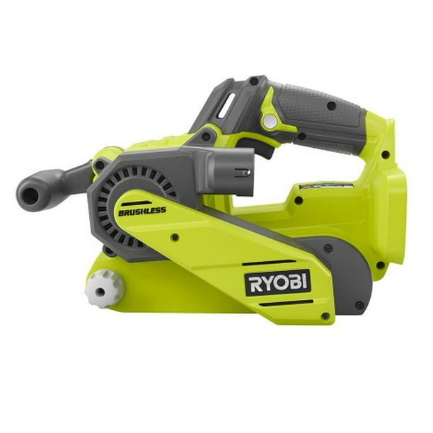 ryobi p450 one+ 18v lithium ion x 18 inch brushless belt sander w/ dust bag and included pad (battery not included, tool only) - Walmart.com