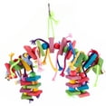 thumbnail image 3 of AEVXKHI Large Bird Parrot Toys Parrot Chew Toy for Bird Macaw African Greys Cockatoo Eclectus Budgies Parakeet Cockatiel Conure Lovebirds Cage Wood Toy, 3 of 7