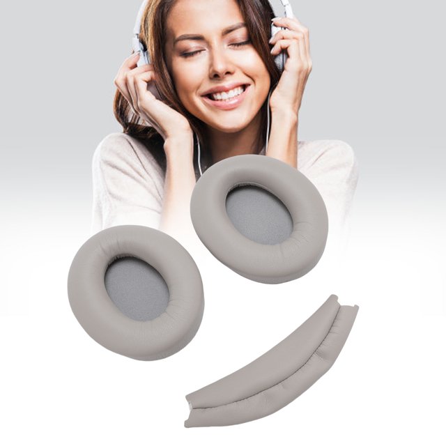 Reemplazo De Almohadillas De Oído WH-000XM3 Y Kit De Cojín De Almohadilla De Diadema, Bolsas De Cuero De Proteína Suave Con Auriculares Con Auriculares Inalámbricos WH-1000XM3