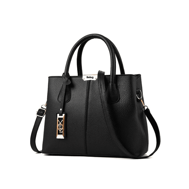 Moda Casual Gran Capacidad Bolsos Lady Tote Belug Negro