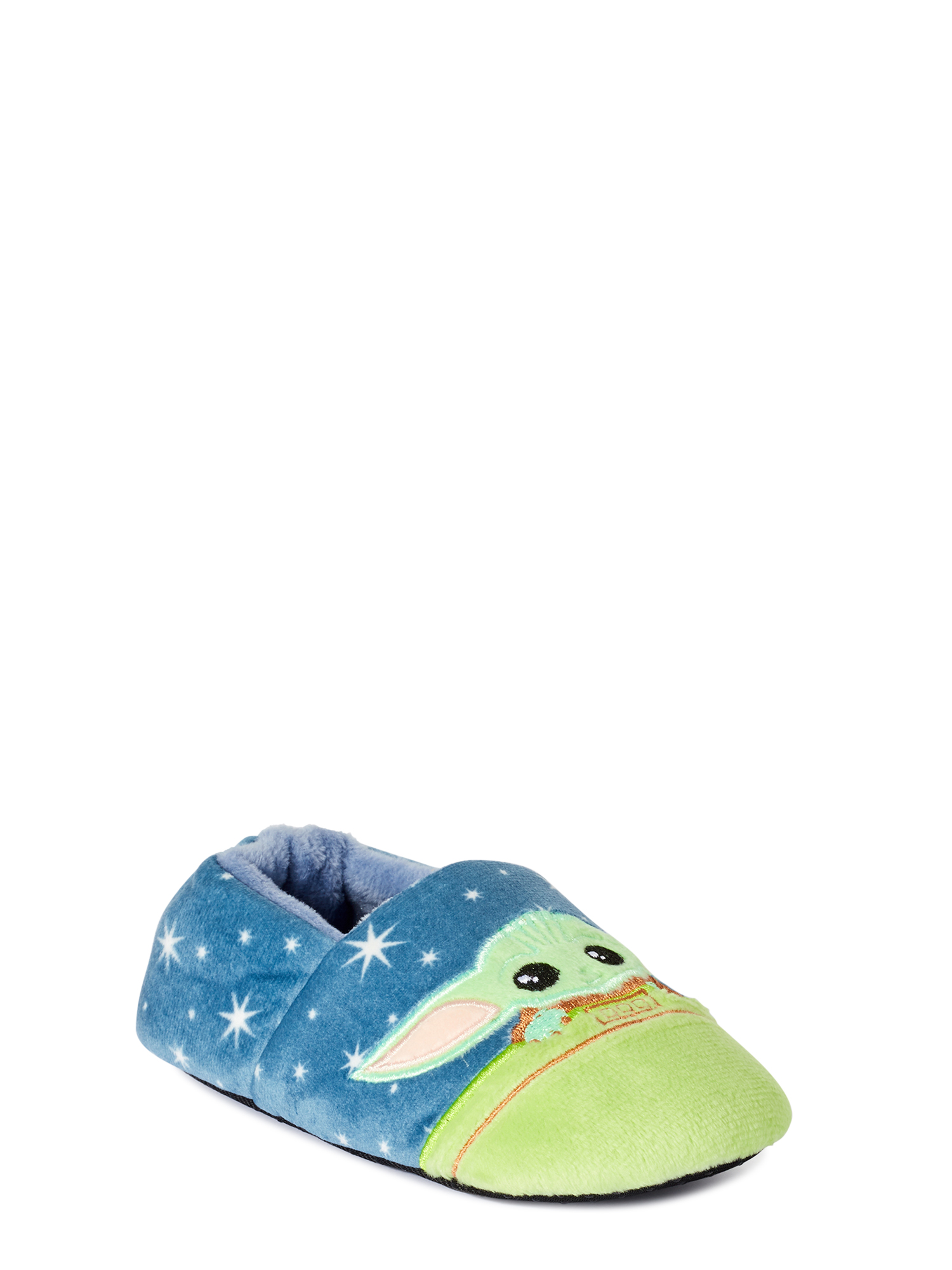 Star Wars Baby Yoda in Pod Boys Fuzzy Babba Slippers Medium//Large