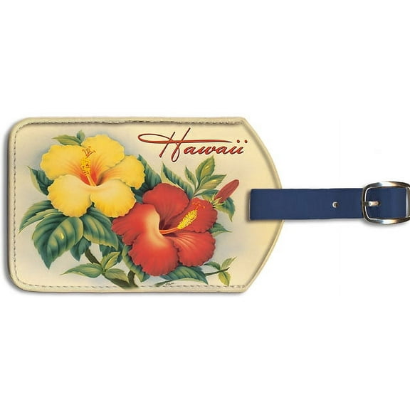 Leatherette Hawaiian Luggage Tags
