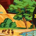 thumbnail image 2 of 24" x 36" Zion National Utah c1950s Vintage Travel Poster Wall Art, 2 of 4
