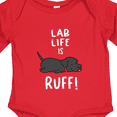thumbnail image 4 of Inktastic Lab Life is Ruff Labrador Retriever Boys or Girls Long Sleeve Baby Bodysuit, 4 of 5