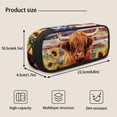 thumbnail image 3 of Pzuqiu Sunflower Highland Cow Kawaii Backpack School Backpack for Boys Kids 4 piece Backpacks with Lunch Box Pencil Bag Water Bottle Holder Bookbag for Boys 10-12 Middle School, 3 of 7