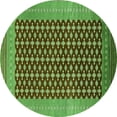 thumbnail image 1 of Ahgly Company Indoor Round Oriental Green Industrial Area Rugs, 6' Round, 1 of 4
