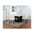 thumbnail image 5 of Global Furniture USA D04 Faux Marble Top Counter Height Bar Table in White/Black, 5 of 5