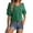 Green, variant on Buigttklop Summer Tops for Women Plus Size Women'Ss Lace Petal Short Sleeve Comfortable Breathable V Neck Blouses Shirt Tops