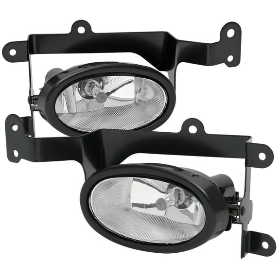 Spec-D Tuning Clear Bumper Driving Fog Lights   Bulbs   Switch Compatible with 2006-2008 Honda Civic Coupe 2Dr L R Pair Assembly