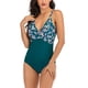 thumbnail image 1 of Gibobby Traje de Baño Sexy Bikini Traje de baño corto para mujer con espalda recortada y diseño de encaje para un ajuste favorecedor y moderno(Verde,CH), 1 of 5
