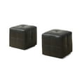 thumbnail image 1 of Monarch Specialties Leather-Look Ottoman Set, 1 of 2