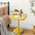 thumbnail image 2 of YOTQUSKI 2 Tier End Table, Side Table with Removable Tray, End Table, Round Side Table, Small Accent Table, Waterproof Small Sofa Coffee Side Tablesfor Bedroom Indoor Outdoor, 2 of 5