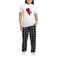 thumbnail image 5 of CafePress - PBGV Lover Women's Light Pajamas - Women's Short Sleeve Print T-Shirt and Pants Light Cotton Pajama Set, 5 of 7