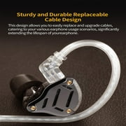KZ ZS10 PRO 2 in Ear Monitor Headphones, 1DD+4BA Hybrid Wired Earbuds, with 4-Level Tuning Switch, 3-Way Crossover Gaming Earbuds, Silver-Plated IEM Earphones Cable for Musician Audiophile