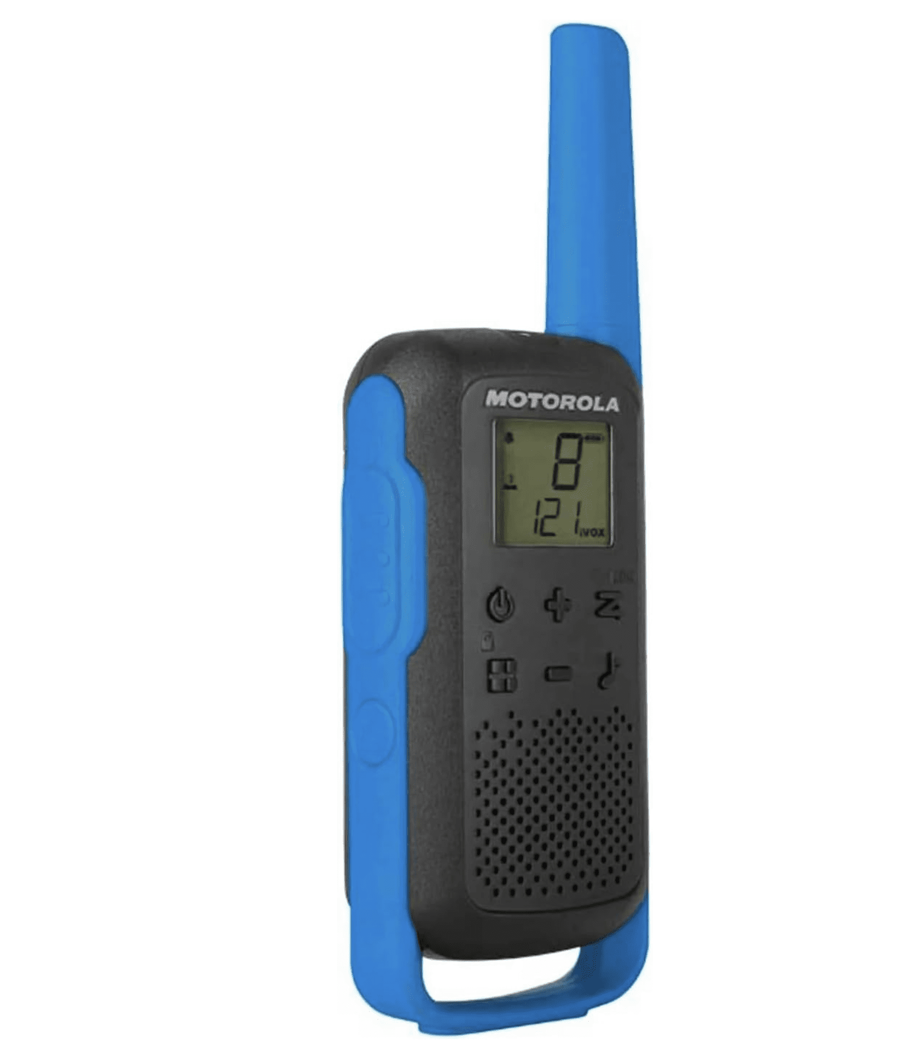 Motorola Solutions Portable FRS Talkabout T270 Two Way Radio 6-Pack Walkie Talkies Blue/Black 22 Channels PTT Earpieces Dual Chargers Rechargeable