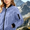 thumbnail image 5 of SDNall Girls Classic Full-Zip Coat, Water Resistant Windproof Contrast Casual Everyday Outerwear, Fall Winter School Outdoor Play Daily Coats for Girls 5-16 Years, 5 of 9