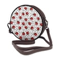 thumbnail image 2 of Lsque Red Ladybugs On Black Dotted Pattern Shoulder Bag – Microfiber Leather Crossbody with Detachable Strap & Handle Ring, Waterproof & Durable, Elegant Everyday Carry, 2 of 5