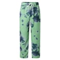 thumbnail image 5 of WEAIXIMIUNG Pantalon Homme Décontracté Mode Homme Décontracté Pantalon en Lin Imprimé avec Poches à Lacets Pantalon Grande Taille, 5 of 5