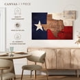 thumbnail image 5 of Elephant Stock State Map Over Texas Flag Wall Art - Horizontal Canvas Wall Art - Living Room Wall Decor - Flags Canvas - Beige And Blue Decor - 51" x 34", 5 of 8