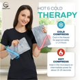 thumbnail image 4 of 2 Pack Reusable Ice Packs for Injuries - Soft Ice Pack with Velvet Soft Fleece Fabric | Flexible Hot and Cold Gel Ice Pack Set- Cold Packs for Injuries, Knee, Back, Neck Pain - 10 x 6, Grey, 4 of 7