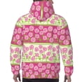 thumbnail image 7 of Uemuo Flowers Pattern Men's Hoodie - Casual Pullover Hoodie with Kangaroo Pocket, Stylish Hooded Sweatshirt for Everyday Wear-Medium, 7 of 7
