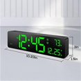 thumbnail image 3 of Digital Wall Clock Large Display with Time, Date, Temperature, LED Digital Alarm Clock with Snooze, 3 of 5