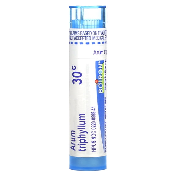 Boiron Arum Triphyllum 30C, Homeopathic Medicine for Hoarseness With Broken Voice, 80 Pellets