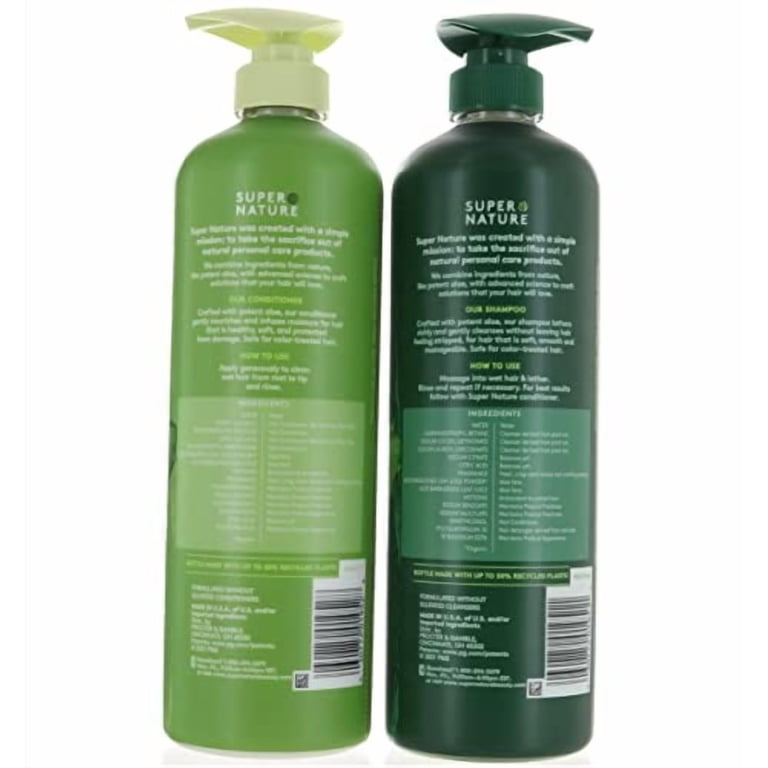 ZhuoYa Super Nature Aloe Moisture Shampoo and Conditioner, 30 fl