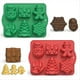 thumbnail image 1 of 2 Moldes Grandes de Silicona Navideños Hechos A Mano para Jabón, Chocolate, Gelatina, Dulces, Velas, Bandeja de Alimenticio, 6 Moldes con Formas Navideñas., 1 of 5