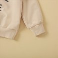 thumbnail image 6 of Toddler Baby Boy Outfits Long Sleeve Letter Print Sweatshirt Pants School Casual Fashion Design 3 6 12 18 Months 2T 3T Toddler Infant Boys Winter Clothes Set,0-6 Months,Beige, 6 of 9
