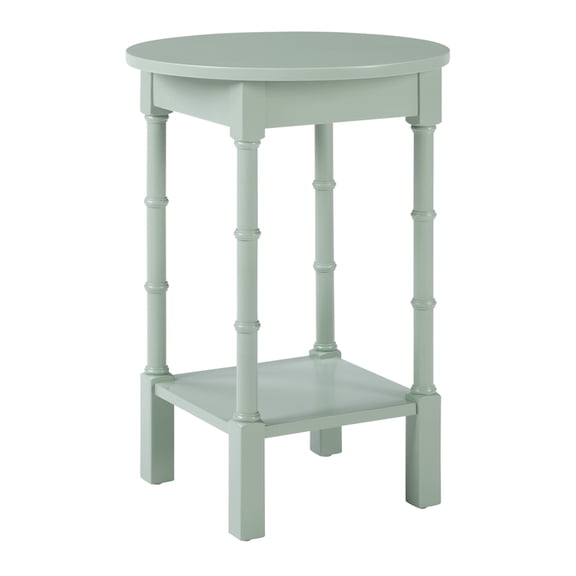 Golden Side Table in Sage Green Wood Finish