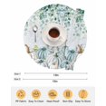 thumbnail image 6 of 13 Inch Round Placemats Set of 6, Thanksgiving Pumpkins Non Slip Heat Insulation PP Table Mats, Fall Eucalyptus Green Leaves Washable Place Mats for Kitchen Dining Party Table Decor, 6 of 7