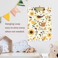 thumbnail image 4 of FORMRS Acrylic Clipboard with Low Profile Clip Standard A4 Letter Size, 12.5" x 9", Beige Birds Floral, 4 of 8