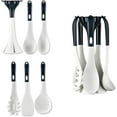 thumbnail image 1 of Silicone Kitchen Utensil Set, 6PCS Cooking Tools with Spatula, Solid Spoon, Noodle Spoon, Soup Ladle, Slotted Turner,Utensils Holder, Convenient and Durable, 1 of 8