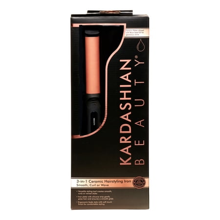 Kardashian Beauty® 3-in-1 Curl, Wave and Smooth Hairstyling Iron