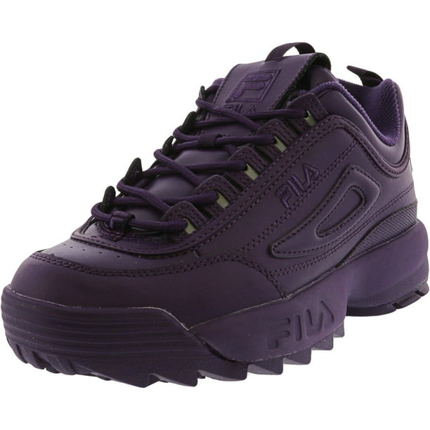 fila black & purple disruptor ii premium trainers